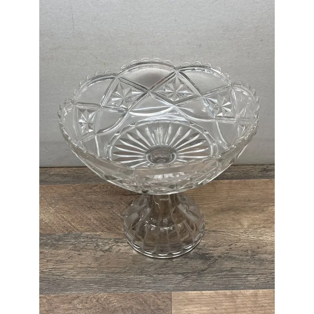 Early 20th Century Pedistal Bowl‎ Cut Glass